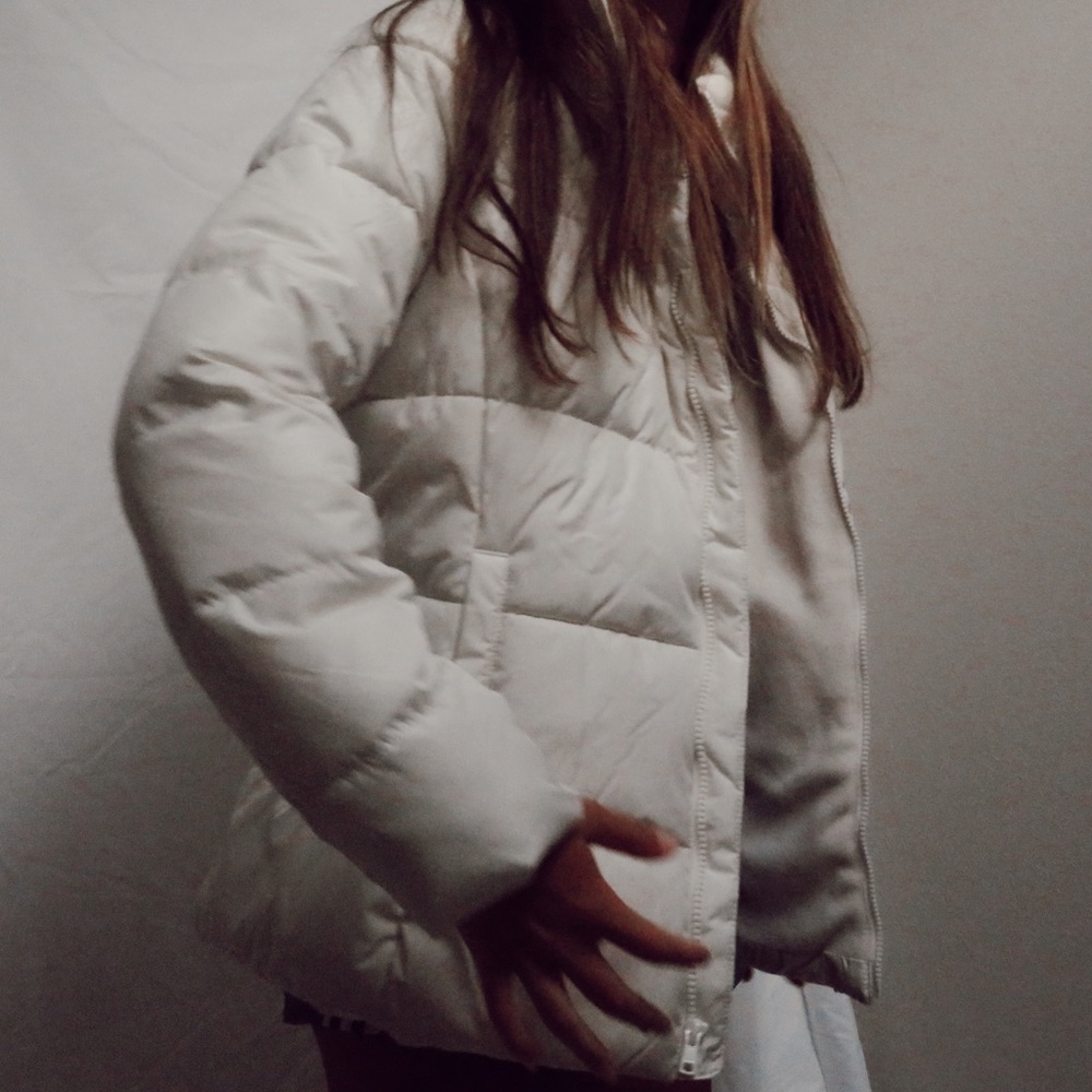 cream puffer jacket
